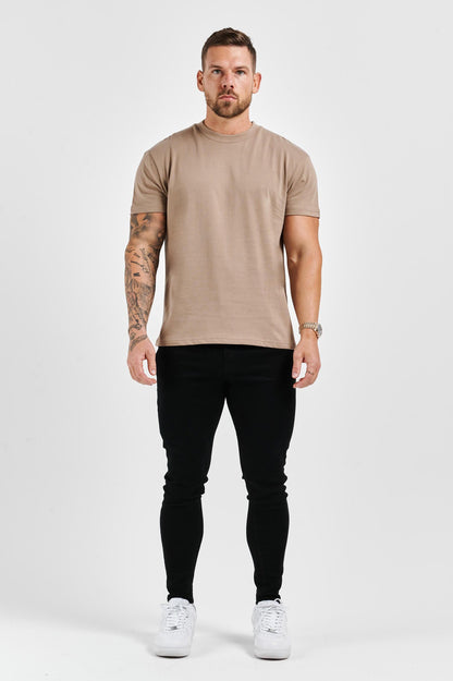 BASIC-T-SHIRT - TAUPE