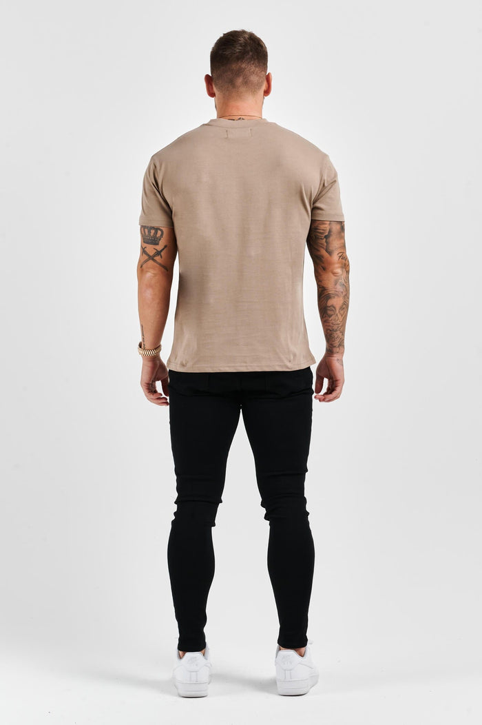 PREMIUM BASICS T-SHIRT - TAUPE