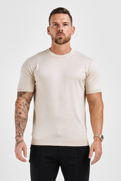 Legend London T-SHIRT KNIT T-SHIRT - BEIGE