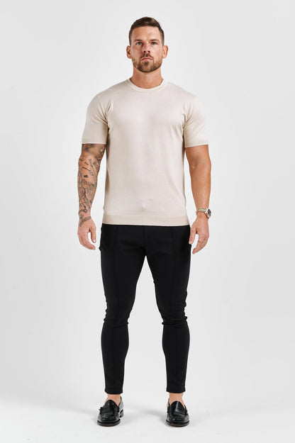 Legend London T-SHIRT KNIT T-SHIRT - BEIGE