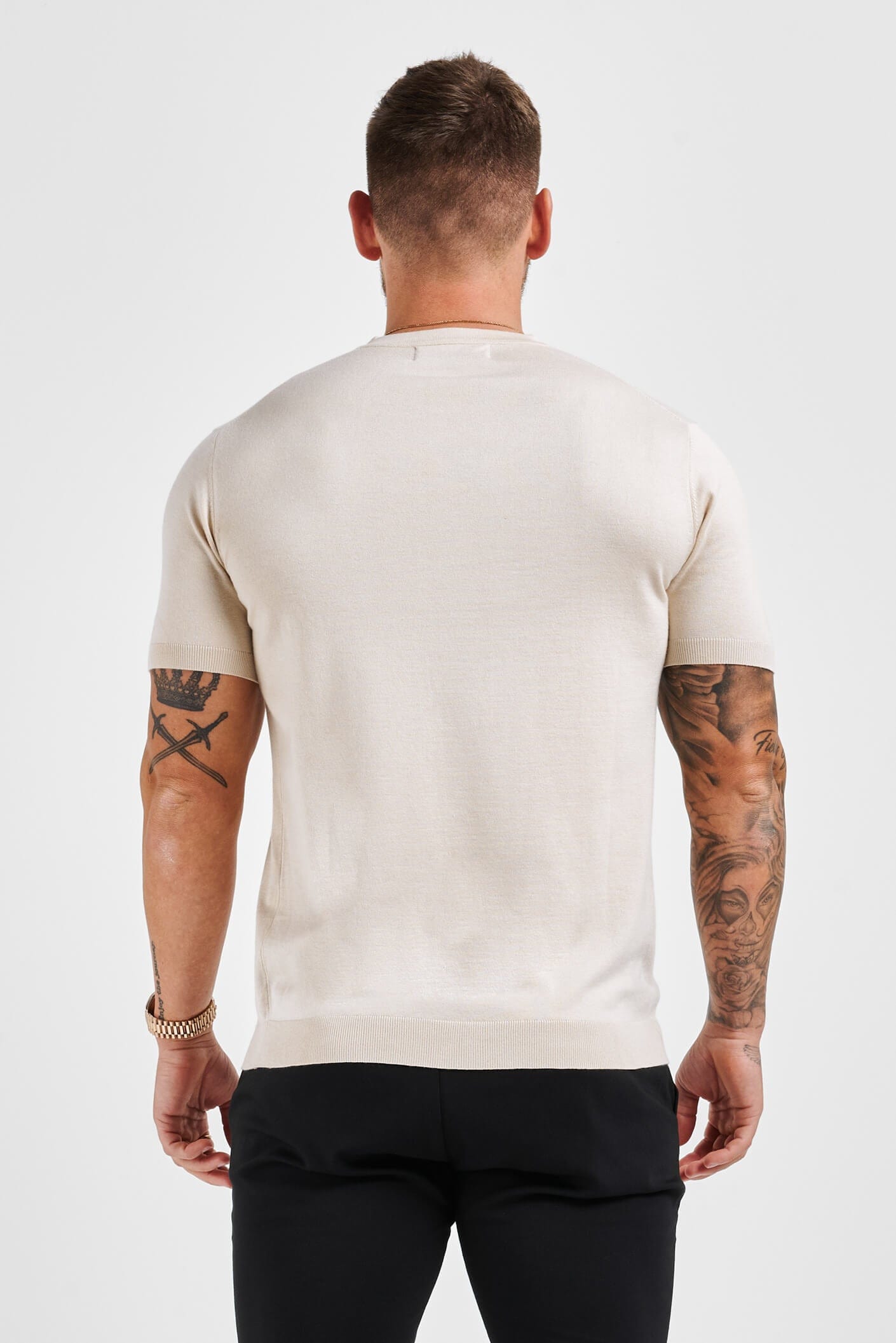 Legend London T-SHIRT KNIT T-SHIRT - BEIGE