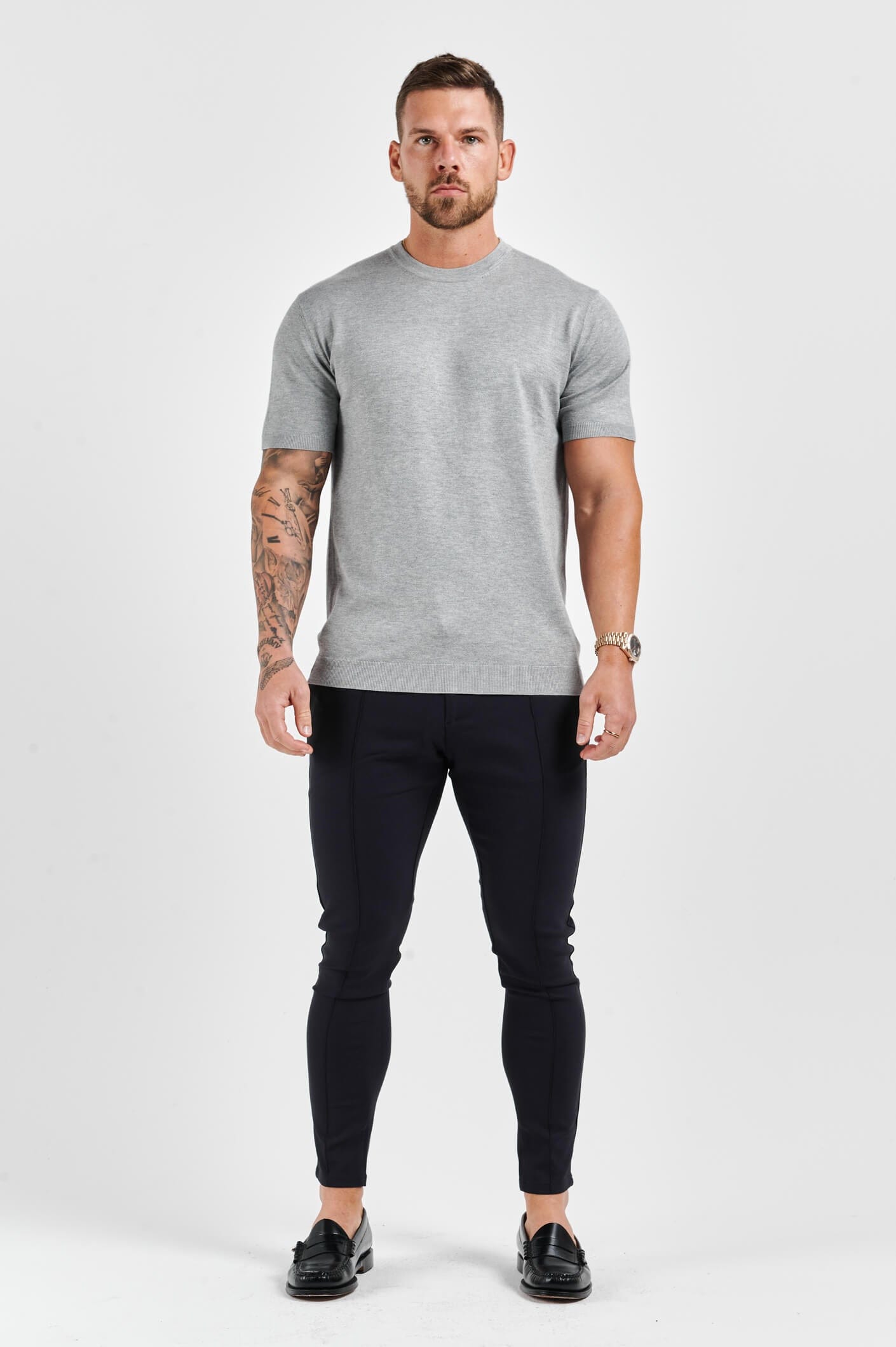 Legend London T-SHIRT KNIT T-SHIRT - GREY