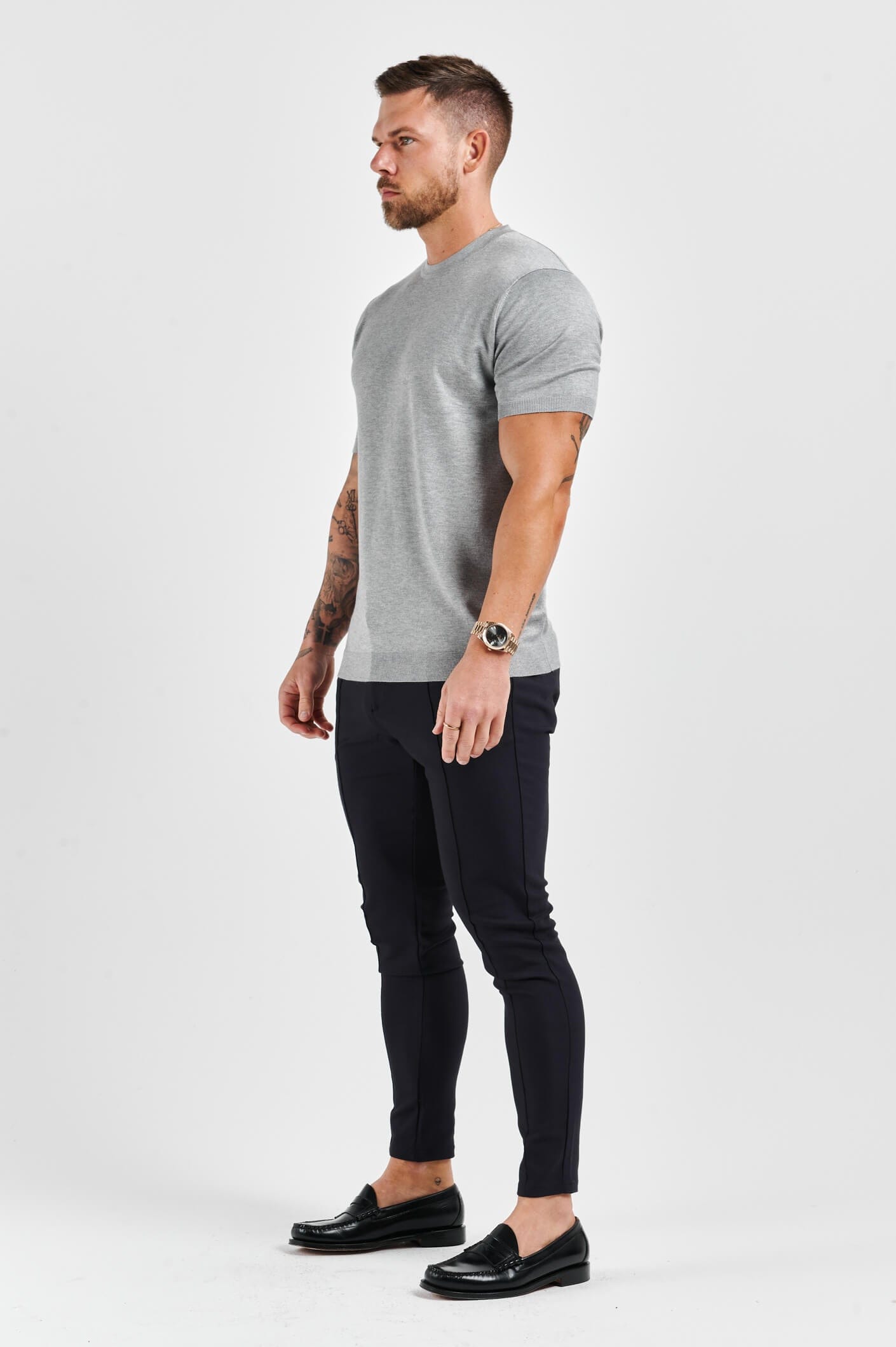 Legend London T-SHIRT KNIT T-SHIRT - GREY