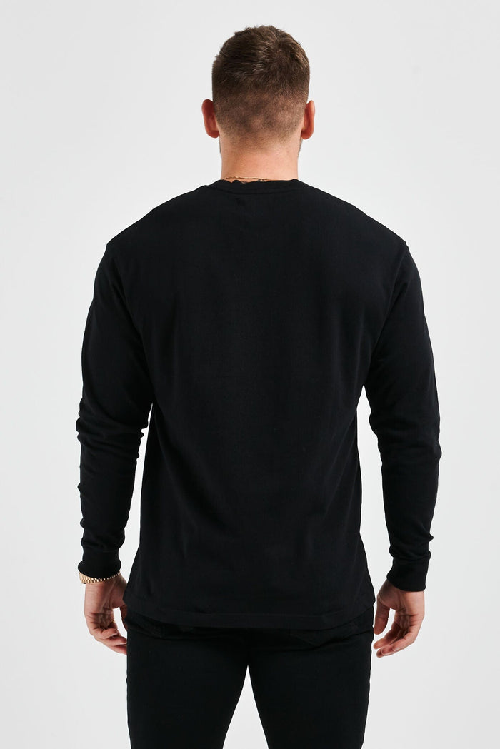 LEGEND BASICS LONG SLEEVE T-SHIRT - BLACK