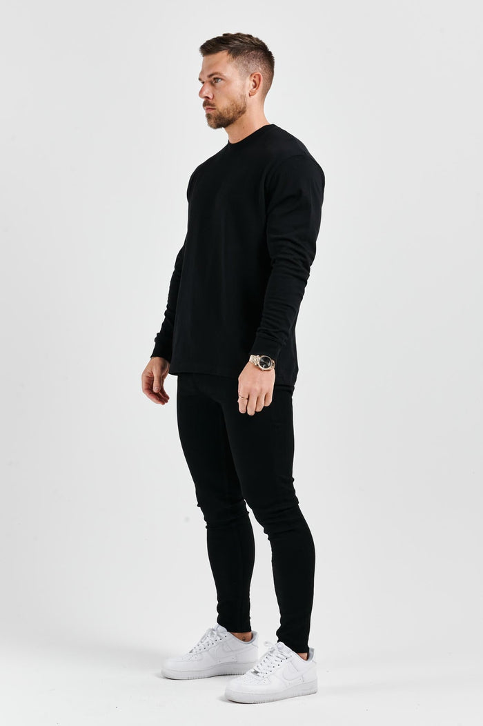 LEGEND BASICS LONG SLEEVE T-SHIRT - BLACK