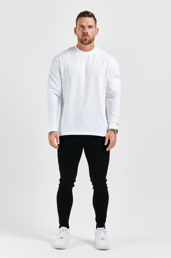 LEGEND BASICS LONG SLEEVE T-SHIRT - WHITE