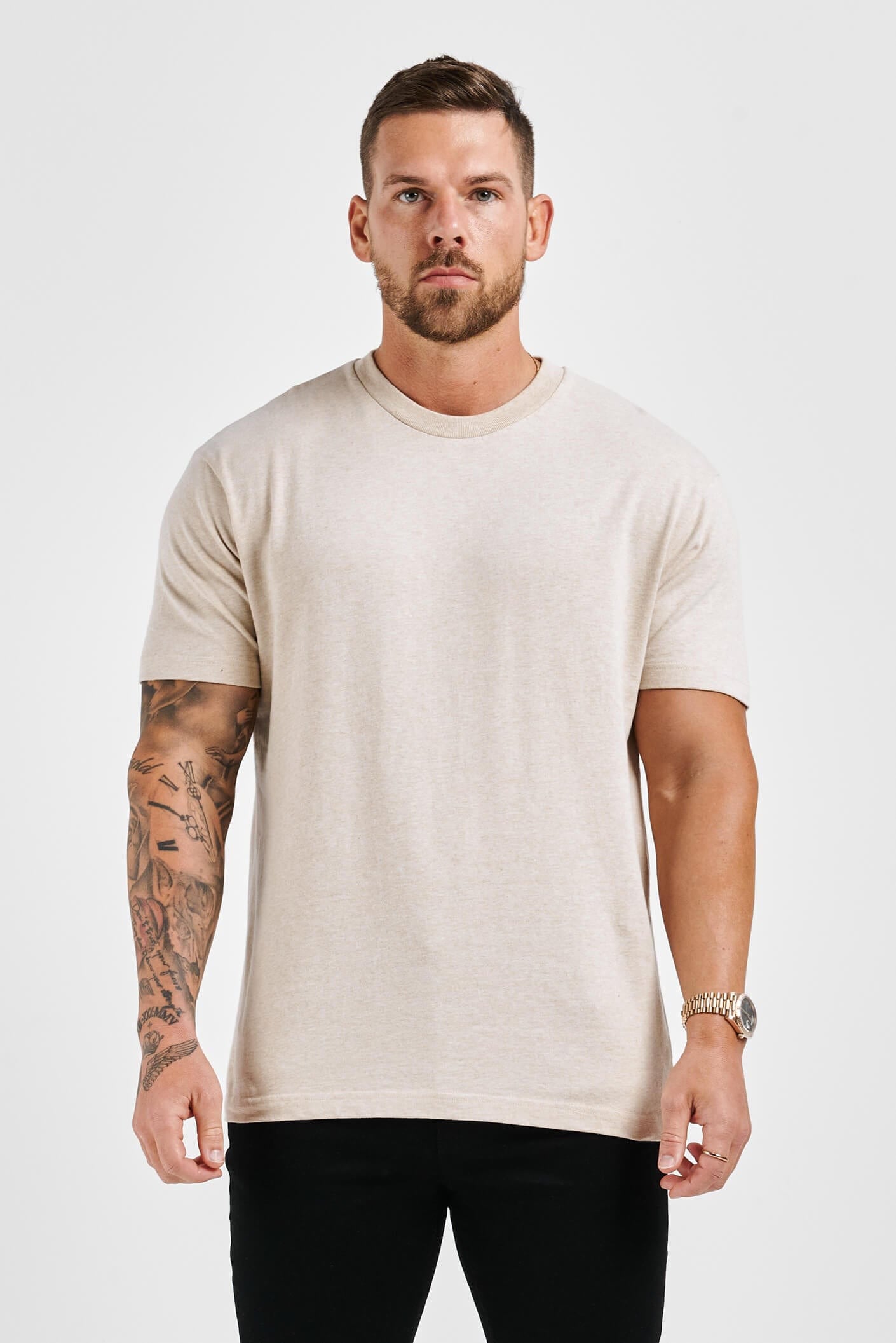 LEGEND* BASICS MUSCLE FIT T-SHIRT – NEBEL