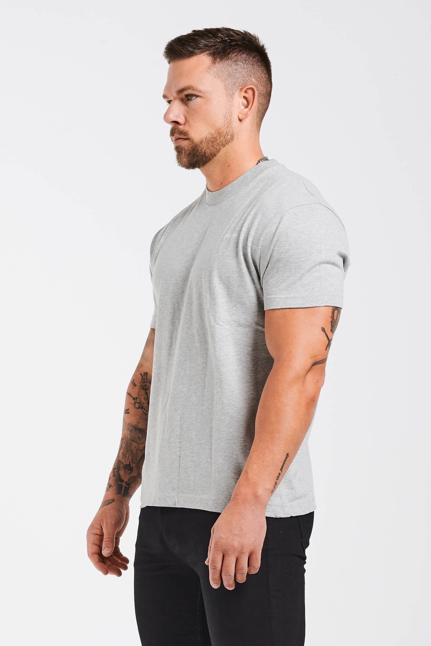 LEGEND* BASICS MUSCLE FIT T-SHIRT – GRAU MARL