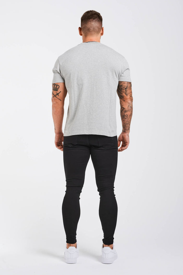 LEGEND* BASICS MUSCLE FIT T-SHIRT – GRAU MARL