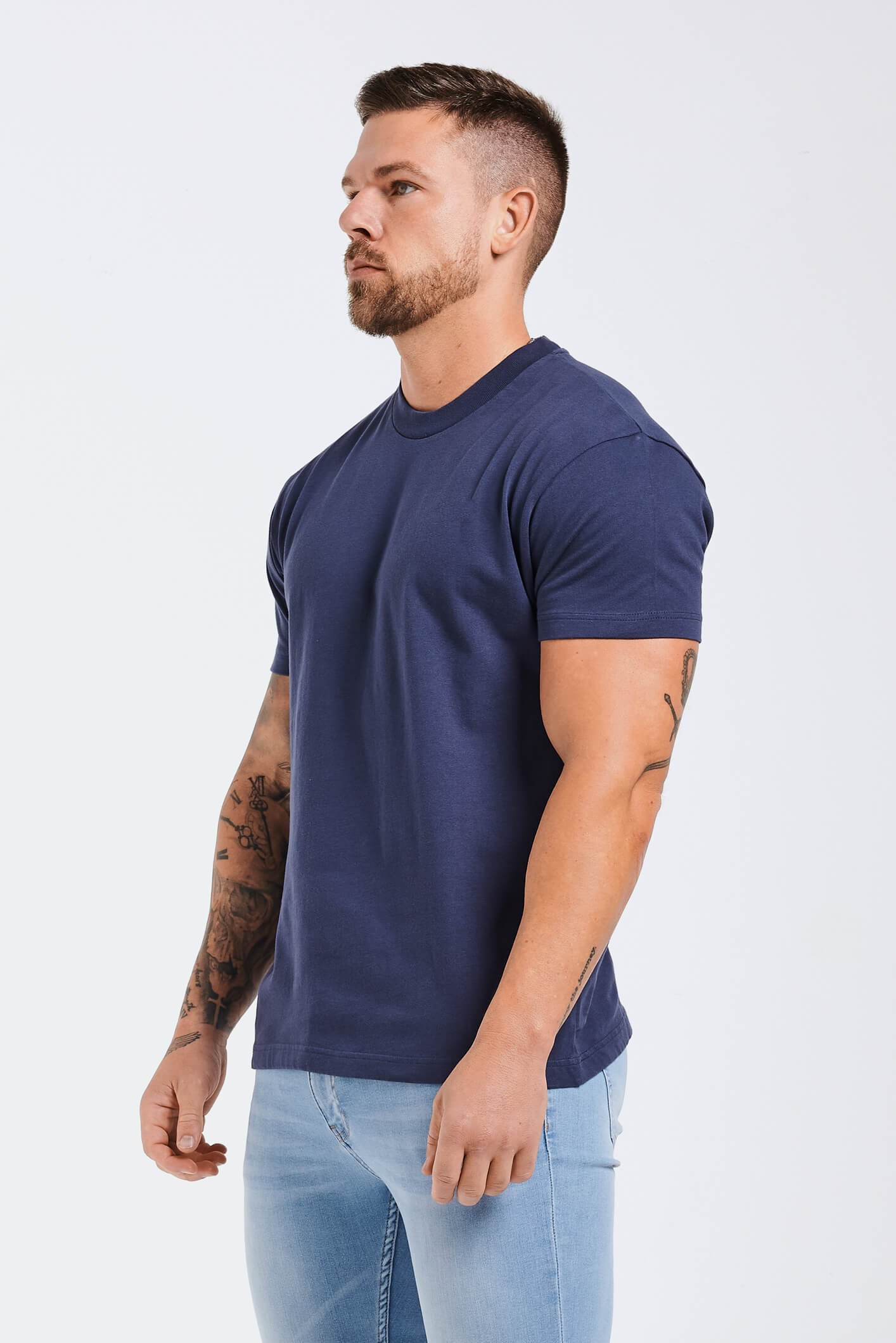 LEGEND* BASICS MUSCLE FIT T-SHIRT – INDIGO NAVY