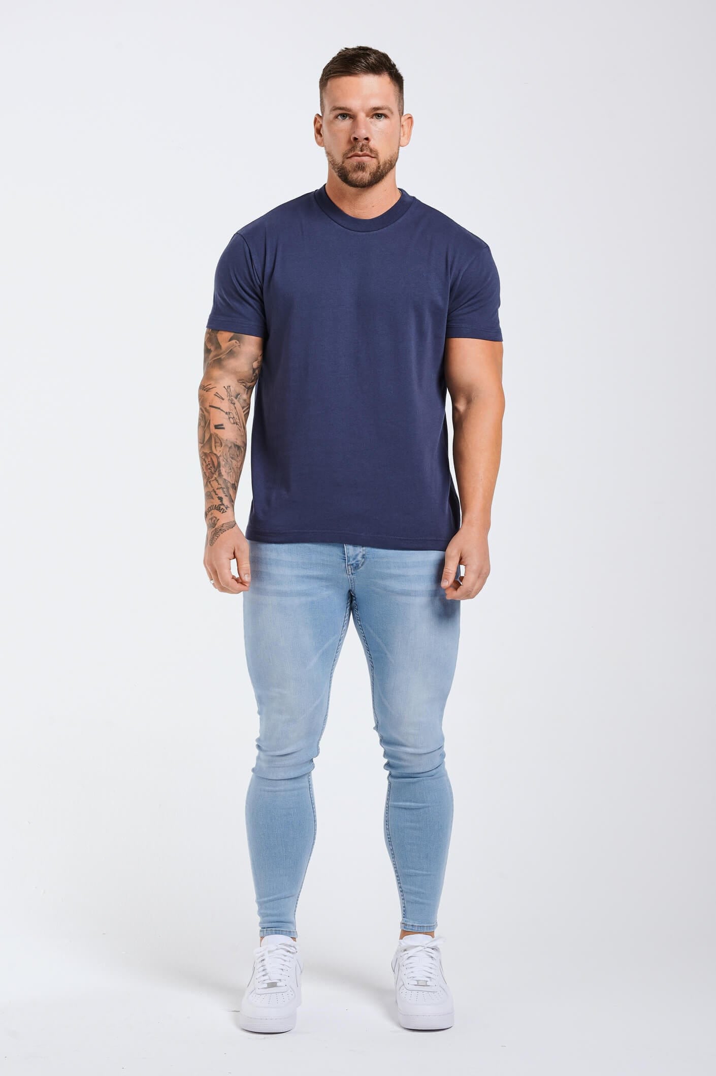 LEGEND* BASICS MUSCLE FIT T-SHIRT – INDIGO NAVY