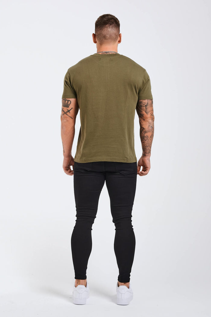 LEGEND* BASICS MUSCLE FIT T-SHIRT – OLIVE