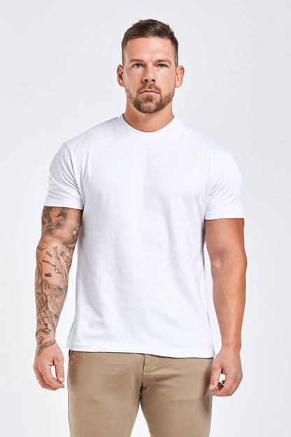 LEGEND* BASICS MUSCLE FIT T-SHIRT – WEISS