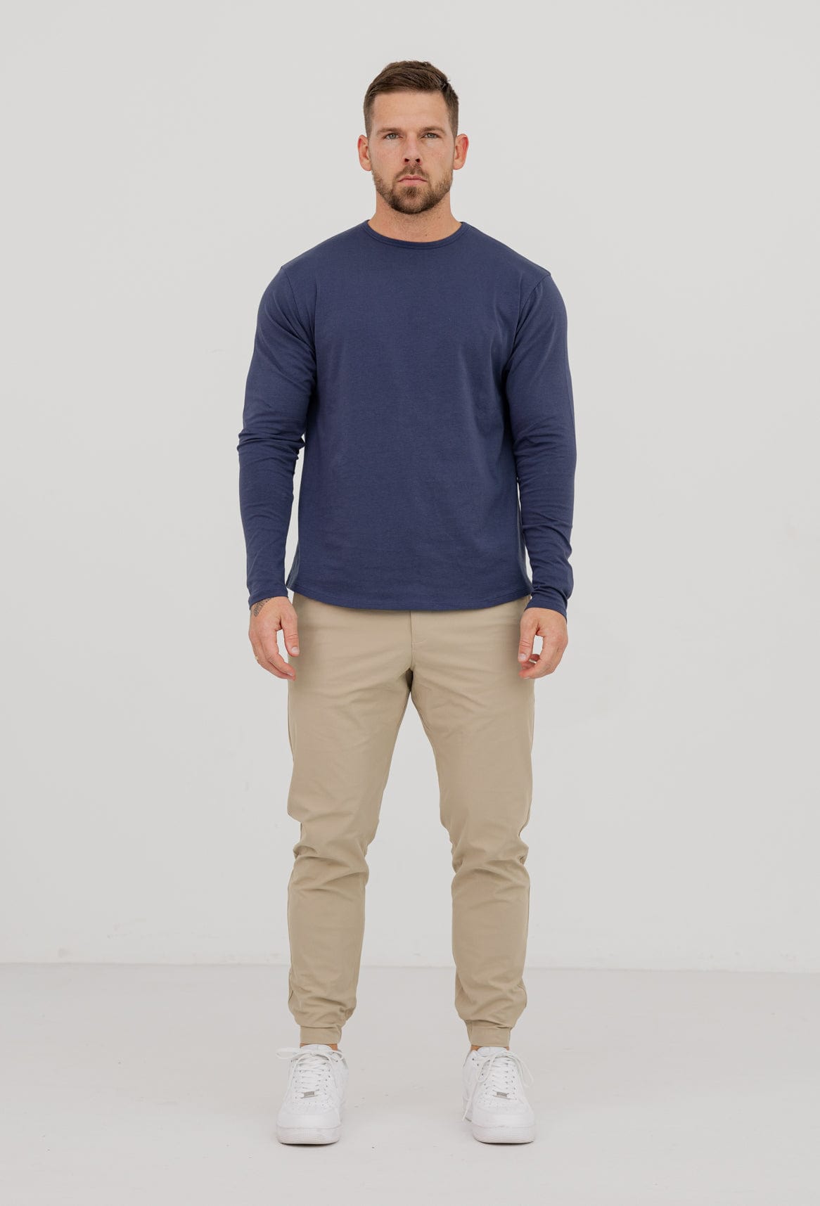 Legend London T-SHIRT LONG SLEEVE TOP - INDIGO NAVY