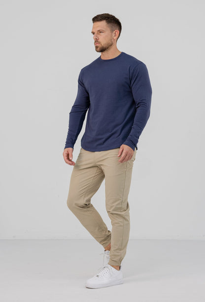 Legend London T-SHIRT LONG SLEEVE TOP - INDIGO NAVY