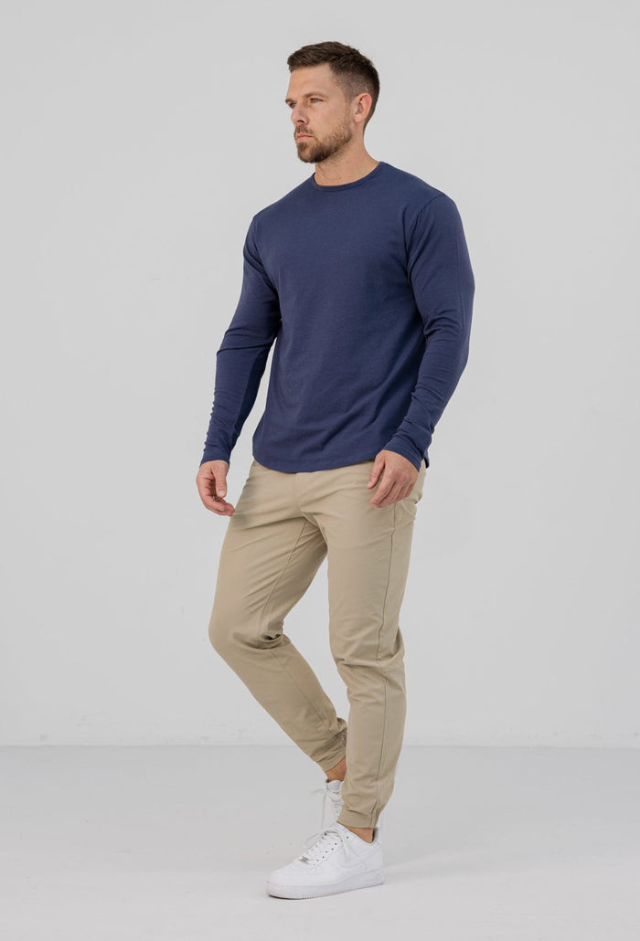 LONG SLEEVE TOP - INDIGO NAVY