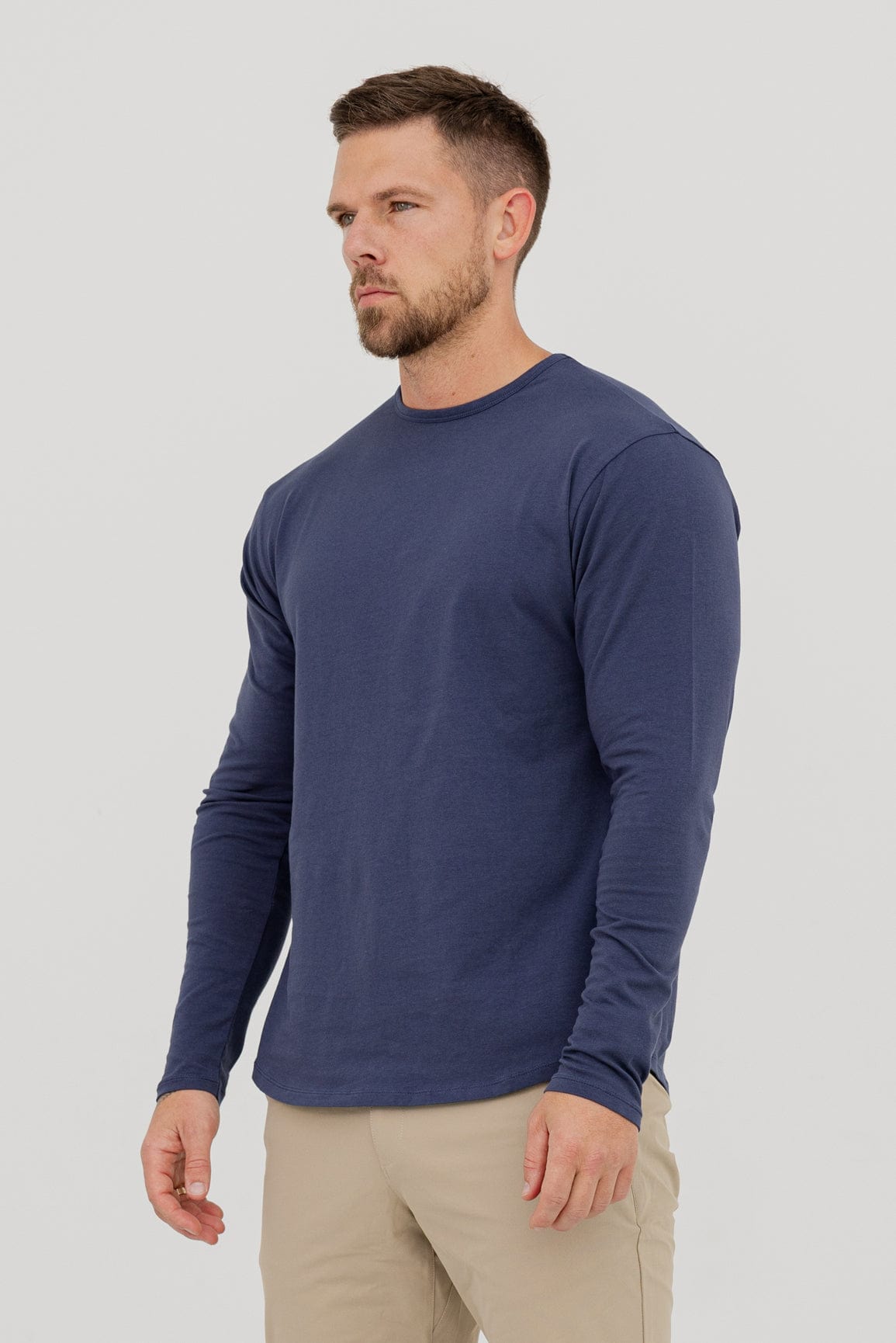 Legend London T-SHIRT LONG SLEEVE TOP - INDIGO NAVY