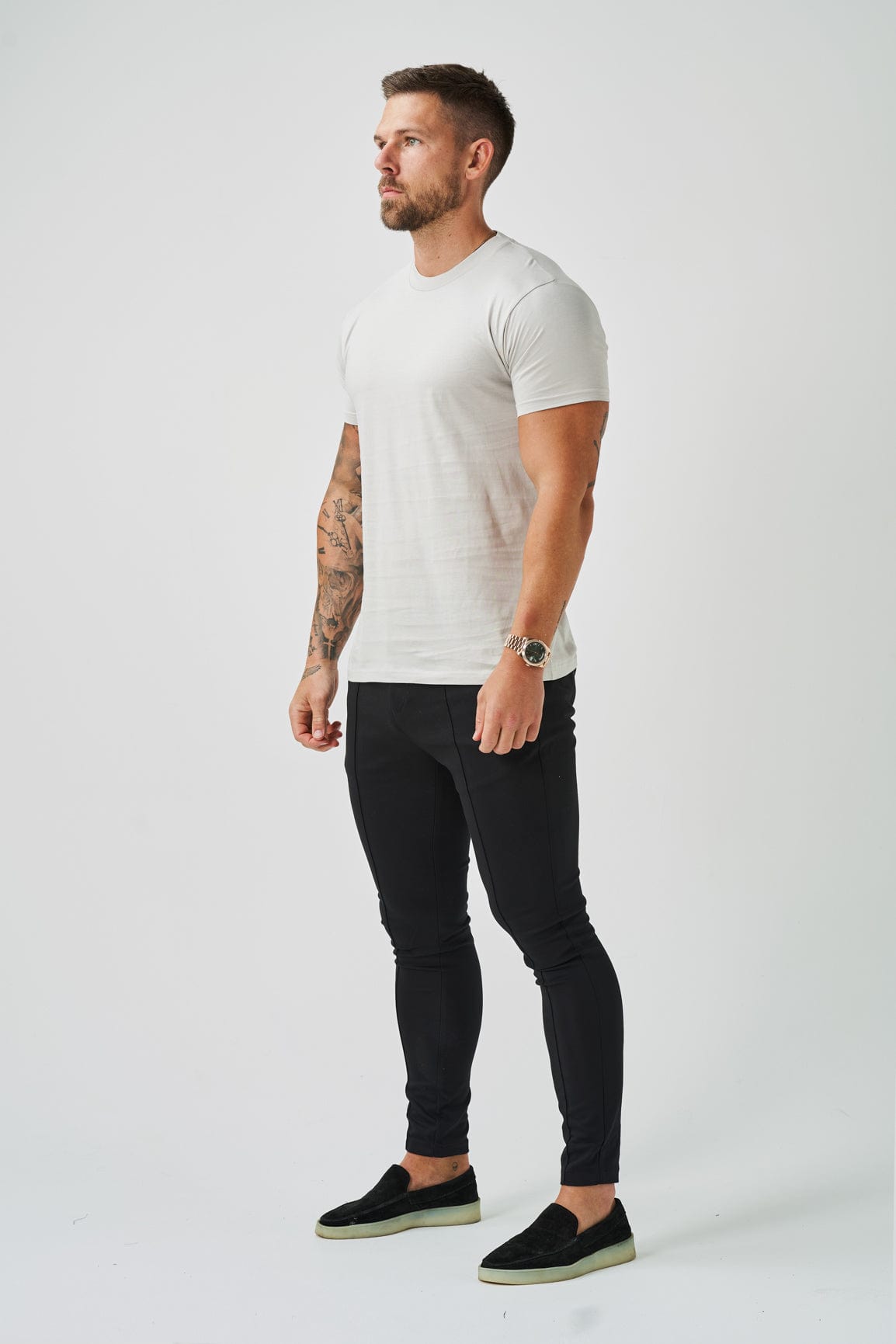 Legend London T-SHIRT LUXE MERCERISED T-SHIRT - PEARL GREY