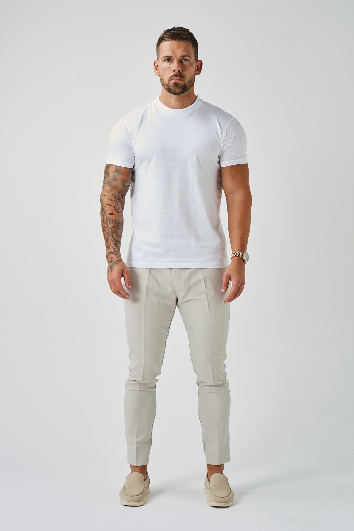 Legend London T-SHIRT LUXE MERCERISED T-SHIRT - WHITE