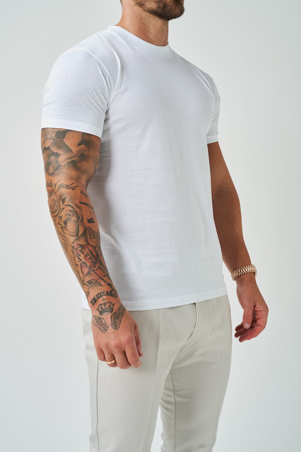 Legend London T-SHIRT LUXE MERCERISED T-SHIRT - WHITE