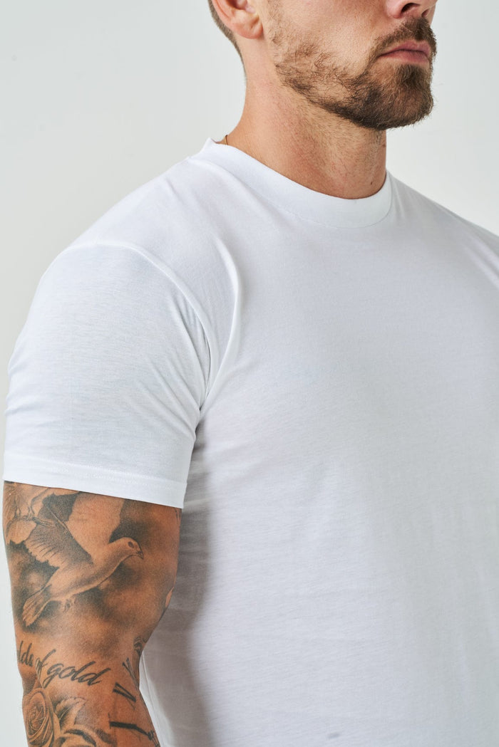 LUXE MERCERISED T-SHIRT - WHITE