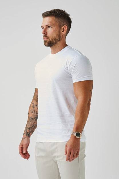 Legend London T-SHIRT LUXE MERCERISED T-SHIRT - WHITE