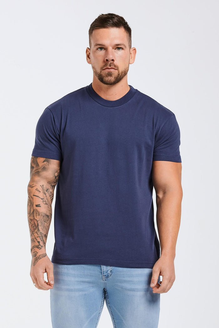 PREMIUM BASIC T-SHIRT 3 PACK (Black, White, Indigo Navy)