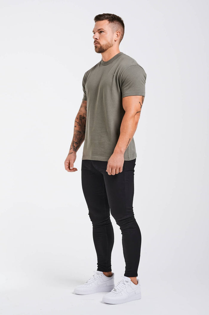 LEGEND* BASICS MUSCLE FIT T-Shirt – Anthrazit