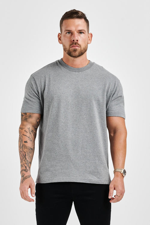 Legend London T-SHIRT PREMIUM BASICS T-SHIRT - DARK GREY MARL