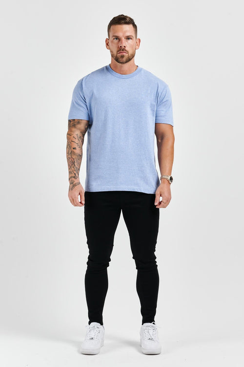 Legend London T-SHIRT PREMIUM BASICS T-SHIRT - LIGHT BLUE MARL