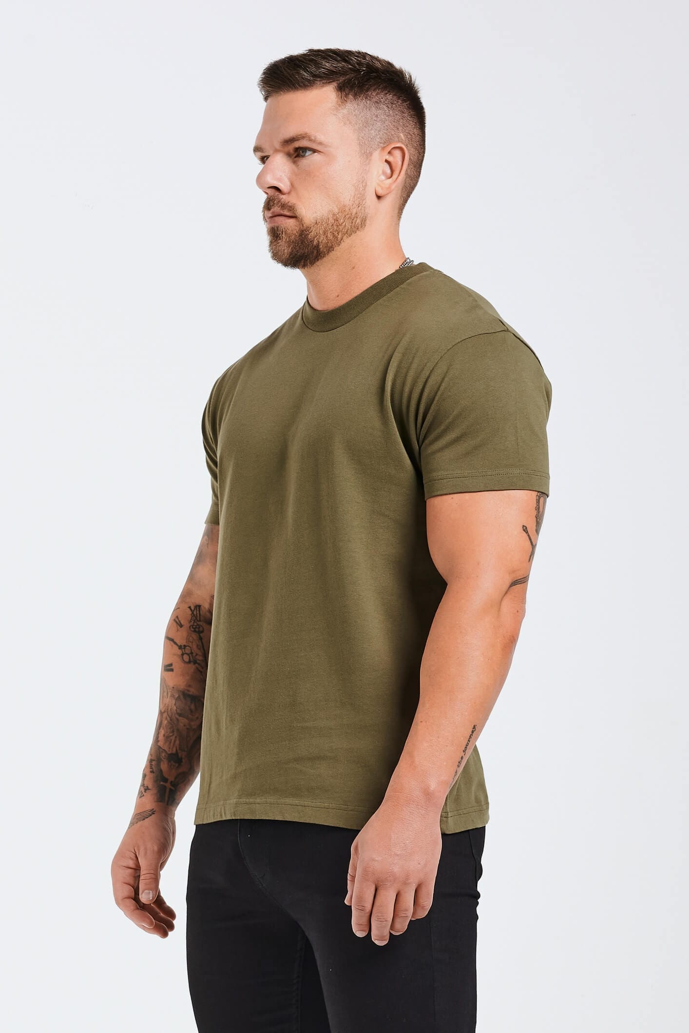 Legend London T-SHIRT PREMIUM BASICS T-SHIRT - OLIVE