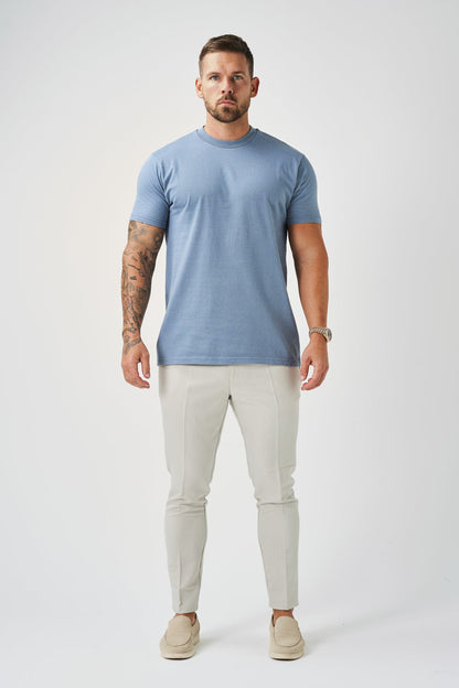 Legend London T-SHIRT PREMIUM BASICS T-SHIRT - STEEL BLUE