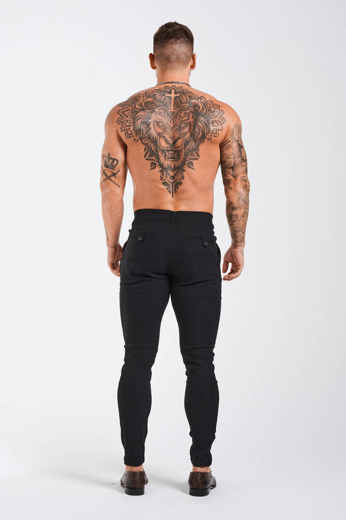 SLIM-FIT TROUSER - BLACK