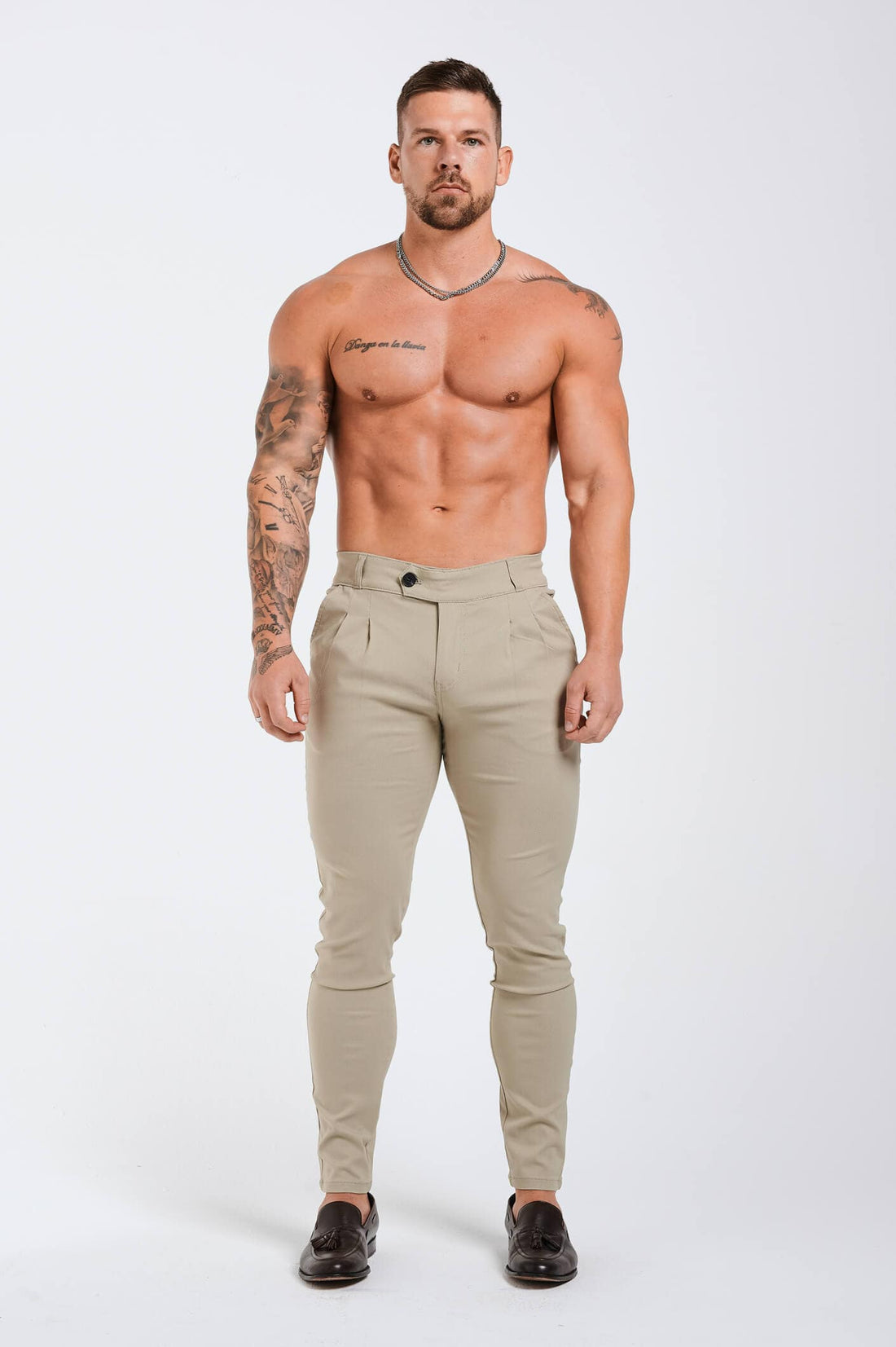 Legend London Trouser SLIM FIT TROUSER - MILITARY KHAKI