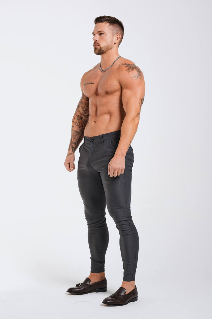 FLEX CHINO SLIM FIT – TIEFGRAU