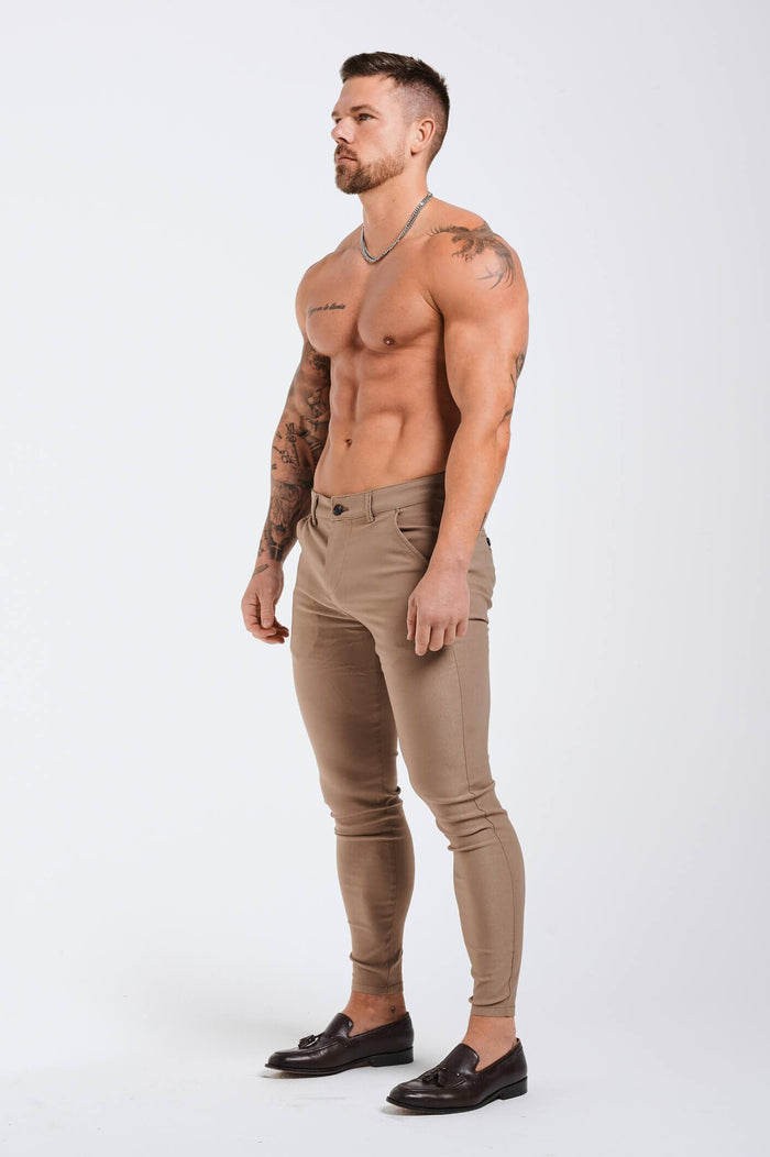 FLEX CHINO SLIM FIT - TAUPE