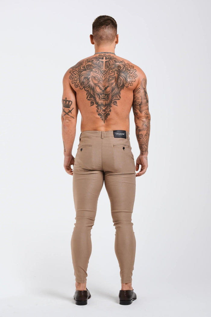 FLEX CHINO SLIM FIT-TAUPE