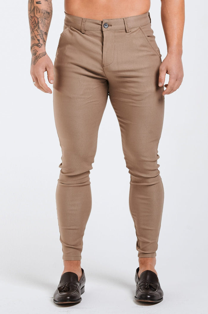 FLEX CHINO SLIM FIT-TAUPE