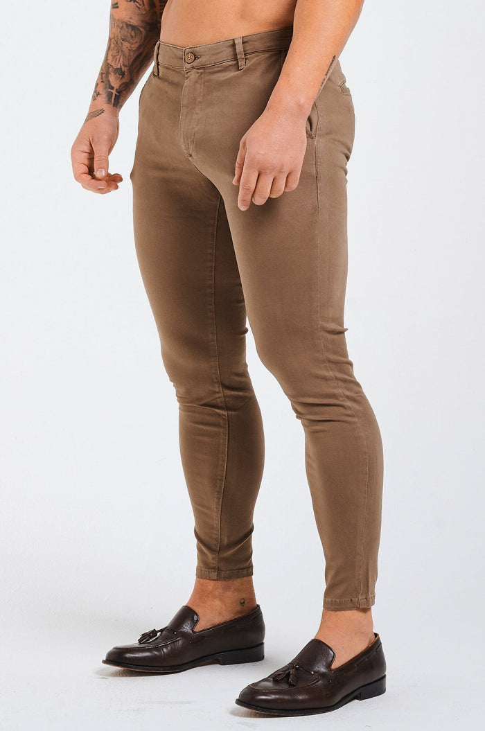 SPRAY-ON STRETCH CHINO - TAUPE