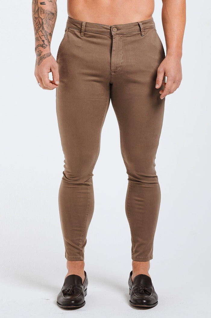 SPRAY-ON STRETCH CHINO - TAUPE