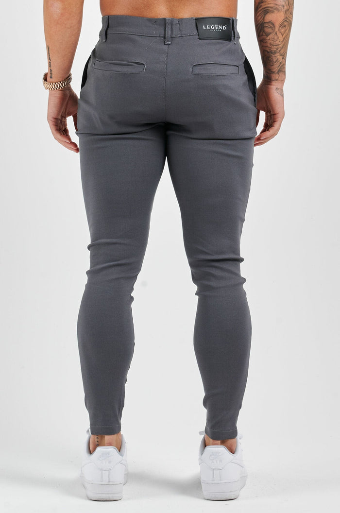 STRETCH COMFORT TROUSER - DARK GREY