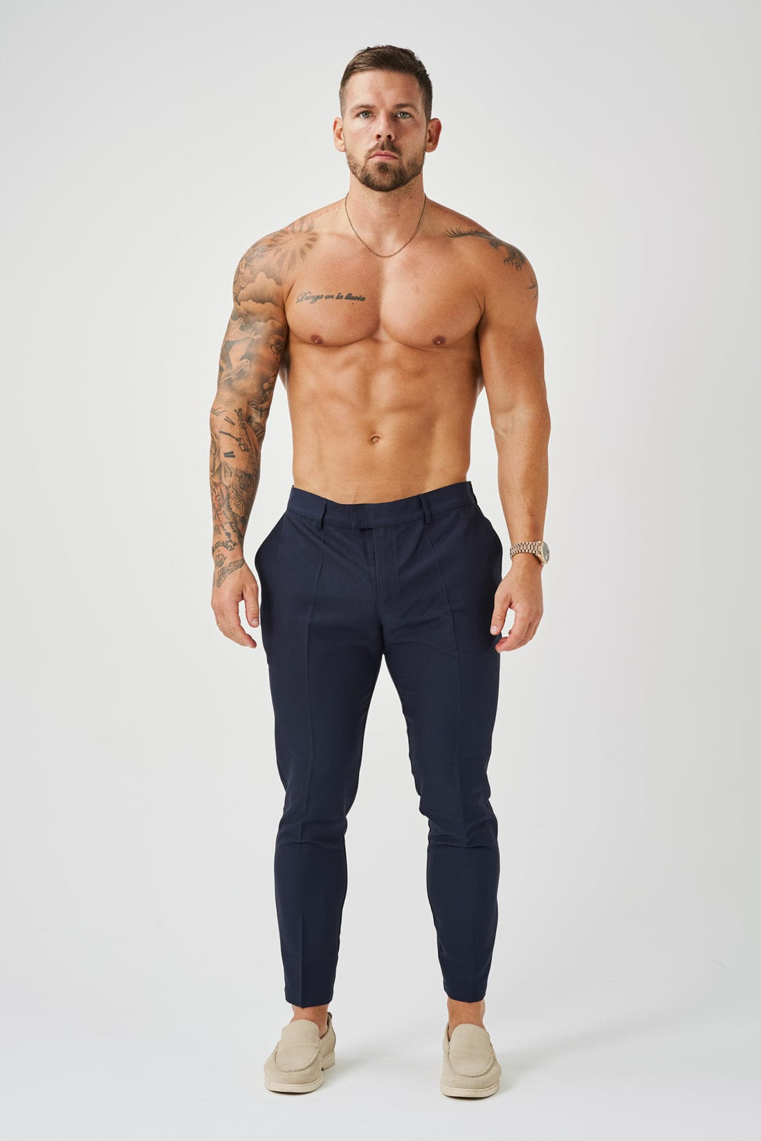 Legend London Trousers STRETCH WOVEN TROUSER - NAVY