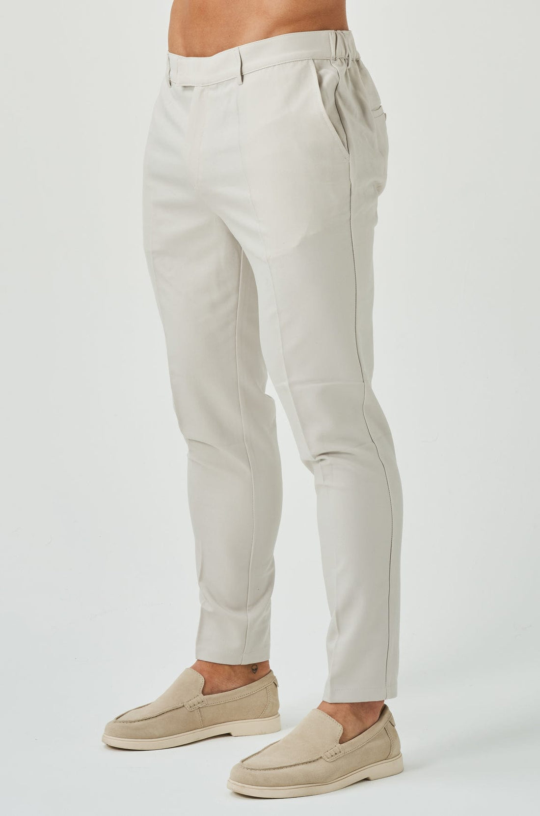 Legend London Trousers STRETCH WOVEN TROUSER - SAND