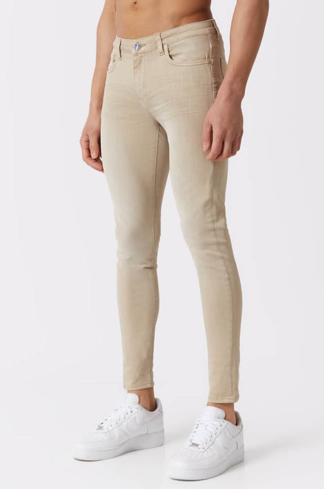 SKINNY FIT JEANS - SAND