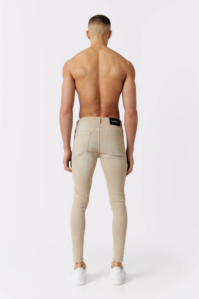 SKINNY FIT JEANS - SAND