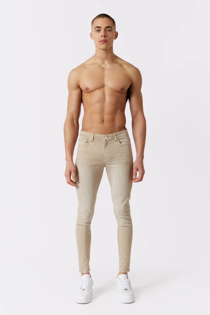 FARBIGER DENIM – SAND