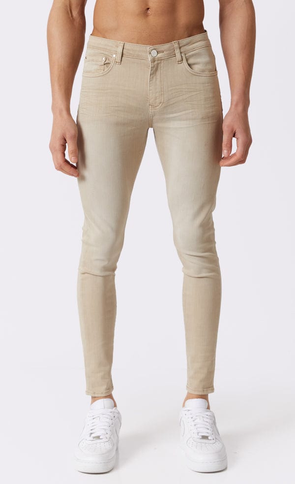 FARBIGER DENIM – SAND