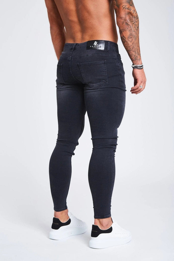 SKINNY FIT JEANS NON RIPPED - GREY