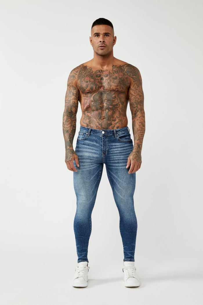 PREMIUM SKINNY FIT JEANS - DARK BLUE