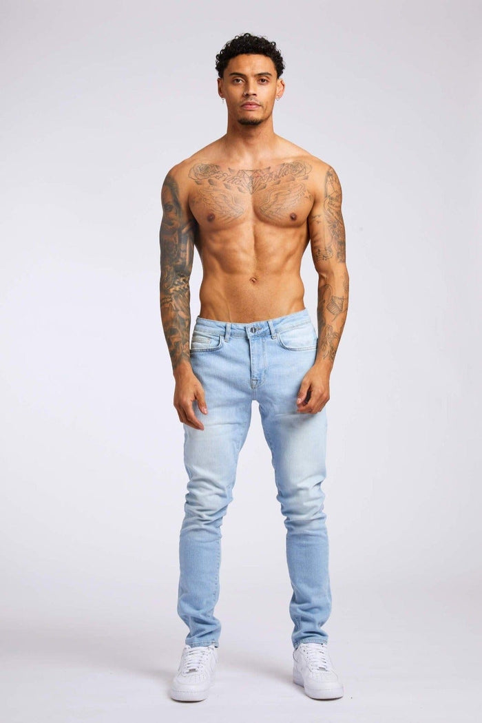 SKINNY FIT JEANS - LIGHT BLUE WASH